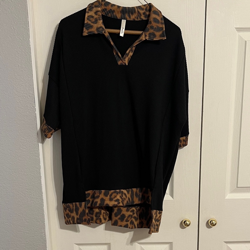 Celeste Black and Brown Casual women’s Shirt